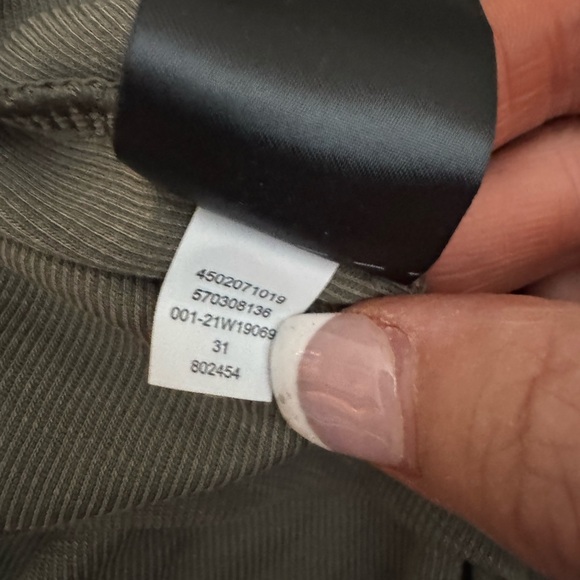 White House Black Market Green Tie Front Short Sleeve Tee size S - Picture 10 of 10